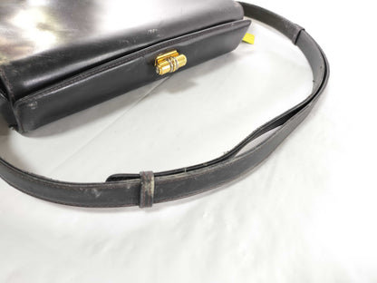GUCCI One-Shoulder Leather Old Turnlock Shoulder Bag