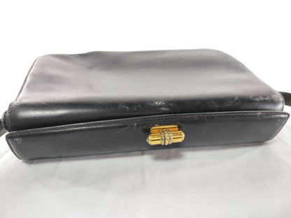 GUCCI One-Shoulder Leather Old Turnlock Shoulder Bag