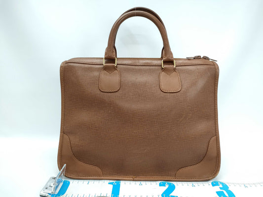 HUNTING WORLD Leather Handbag Brown Handbag