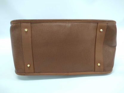 HUNTING WORLD Leather Handbag Brown Handbag
