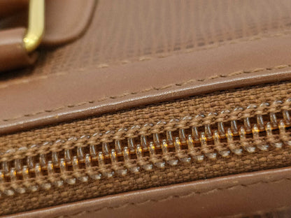 HUNTING WORLD Leather Handbag Brown Handbag