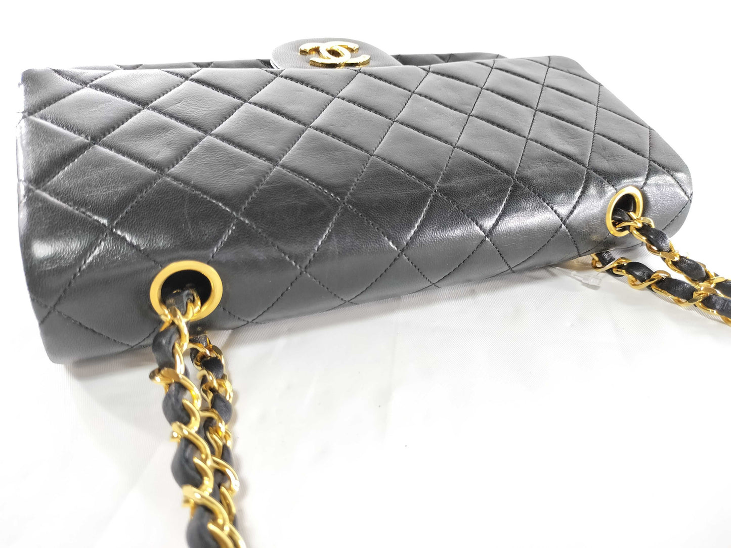 CHANEL Seal 0 Series Lambskin Matelasse Double Flap Shoulder Bag 0738209