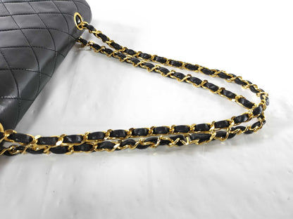 CHANEL Seal 0 Series Lambskin Matelasse Double Flap Shoulder Bag 0738209