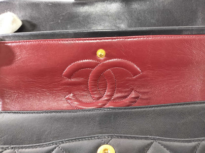 CHANEL Seal 0 Series Lambskin Matelasse Double Flap Shoulder Bag 0738209