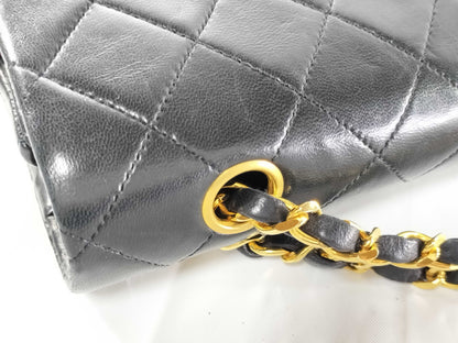 CHANEL Seal 0 Series Lambskin Matelasse Double Flap Shoulder Bag 0738209