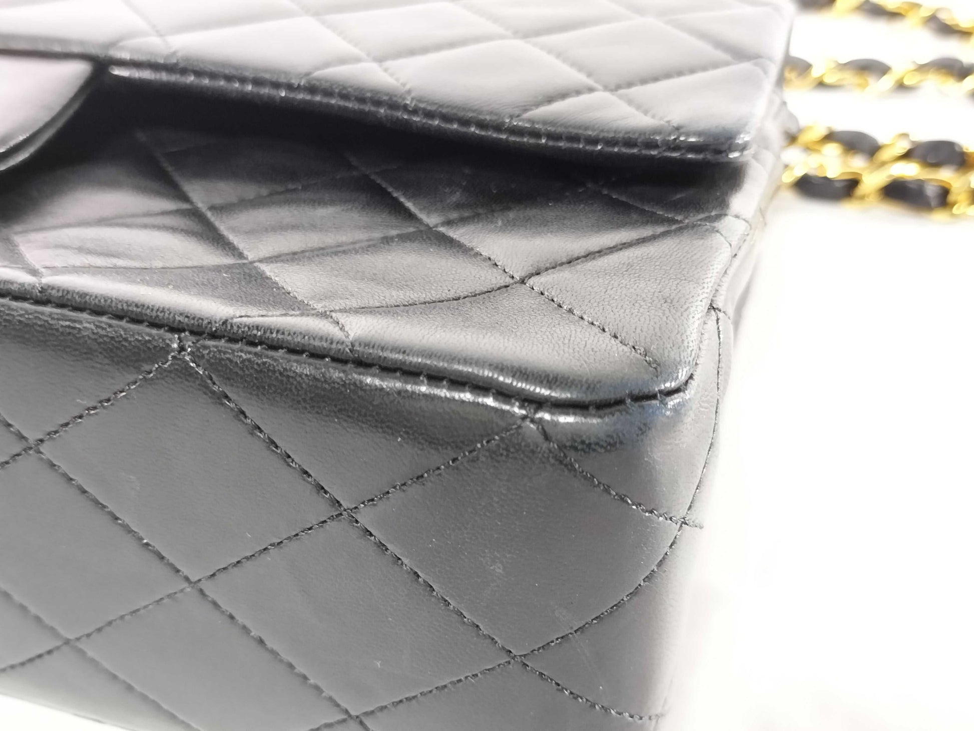 CHANEL Seal 0 Series Lambskin Matelasse Double Flap Shoulder Bag 0738209