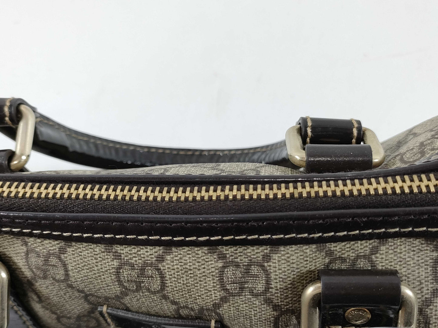 GUCCI GG Supreme Mini Boston Bag 193604 Handbag