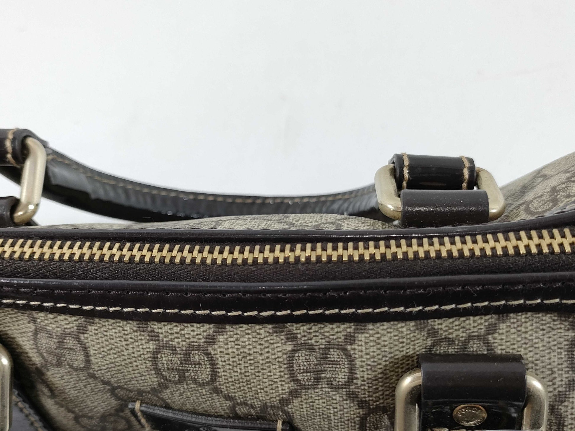 GUCCI GG Supreme Mini Boston Bag 193604 Handbag