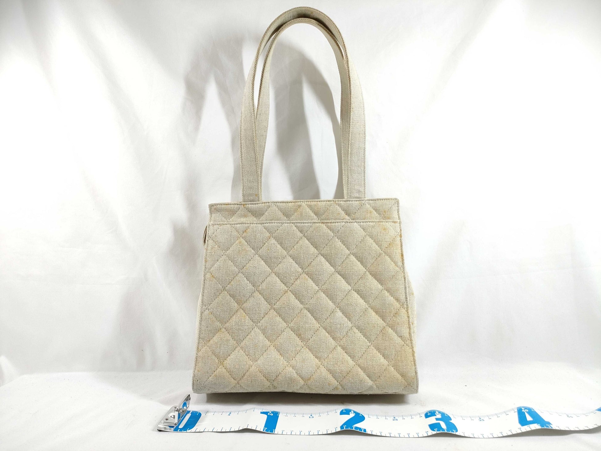 CHANEL Canvas Tote Handbag