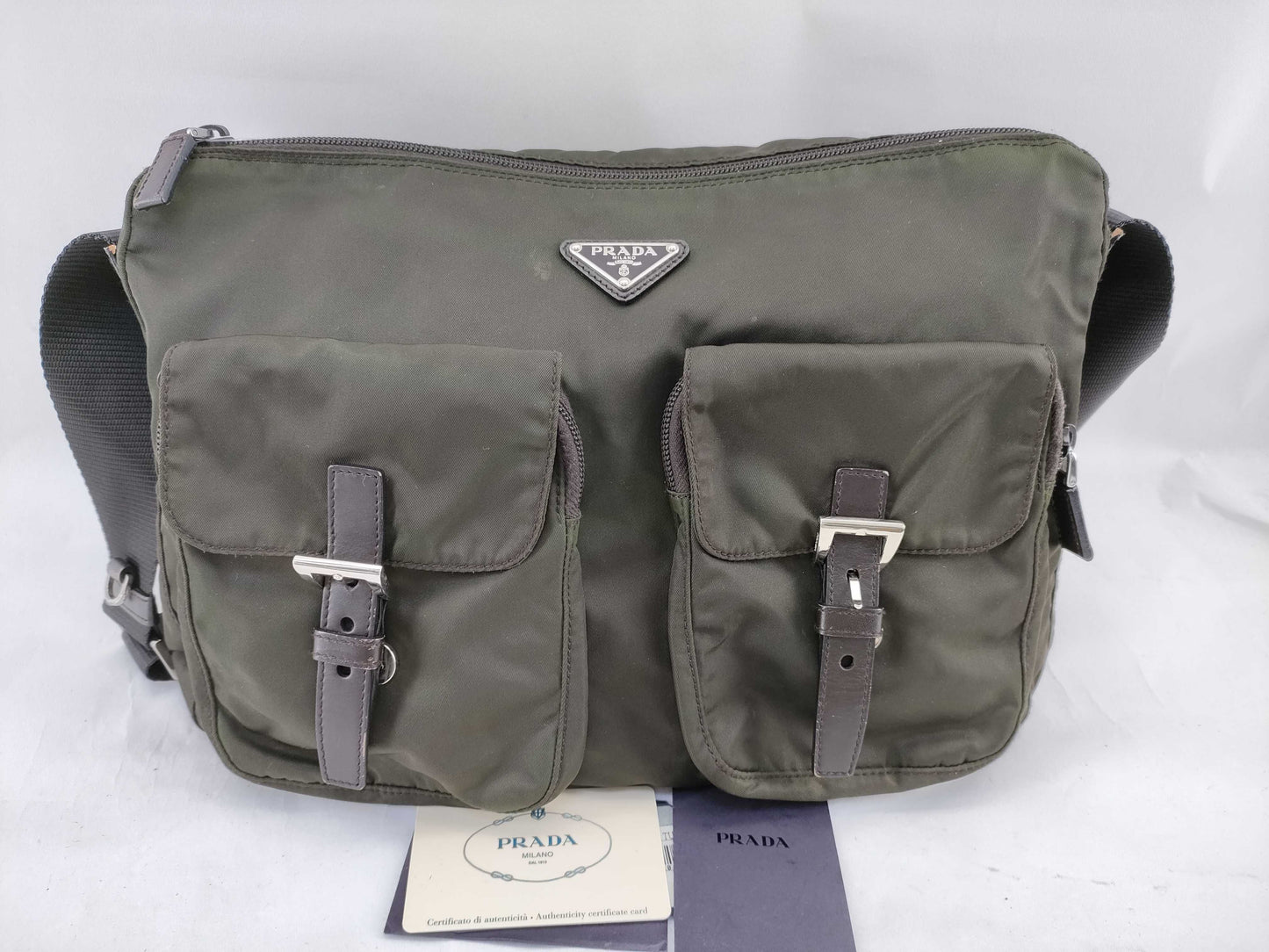 PRADA nylon shoulder bag
