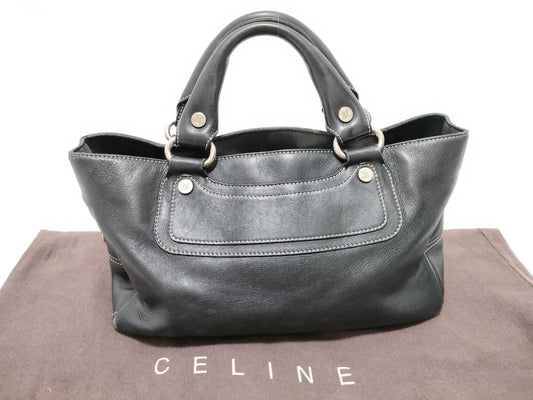 CELINE Boogie Bag Triomphe Leather Handbag