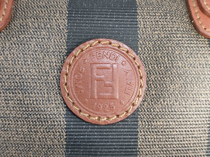 FENDI Pecan Print Mini Boston ST Boston Bag