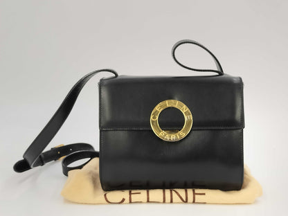 CELINE Circle Logo Shoulder Bag