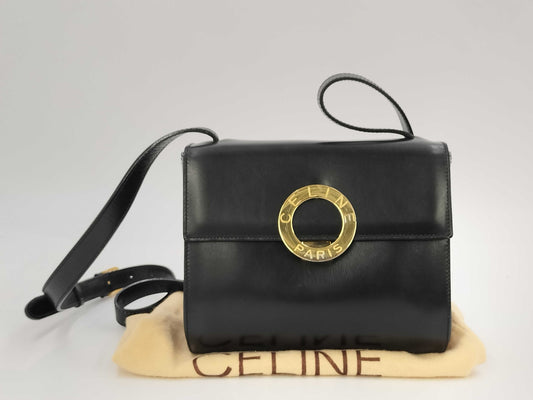 CELINE Circle Logo Shoulder Bag
