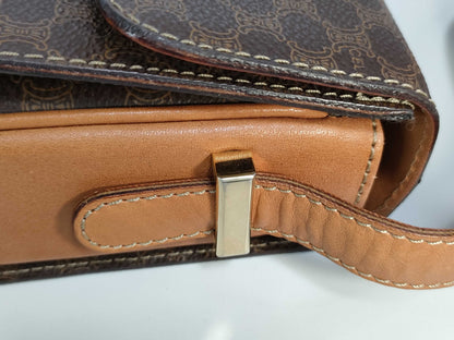 CELINE Shoulder Bag with Carriage Hardware, Moderate Deterioration