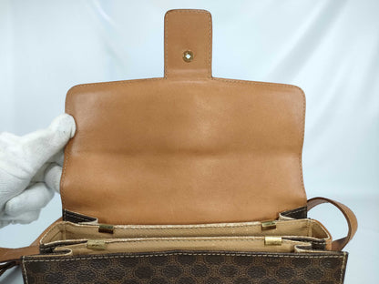 CELINE Shoulder Bag with Carriage Hardware, Moderate Deterioration