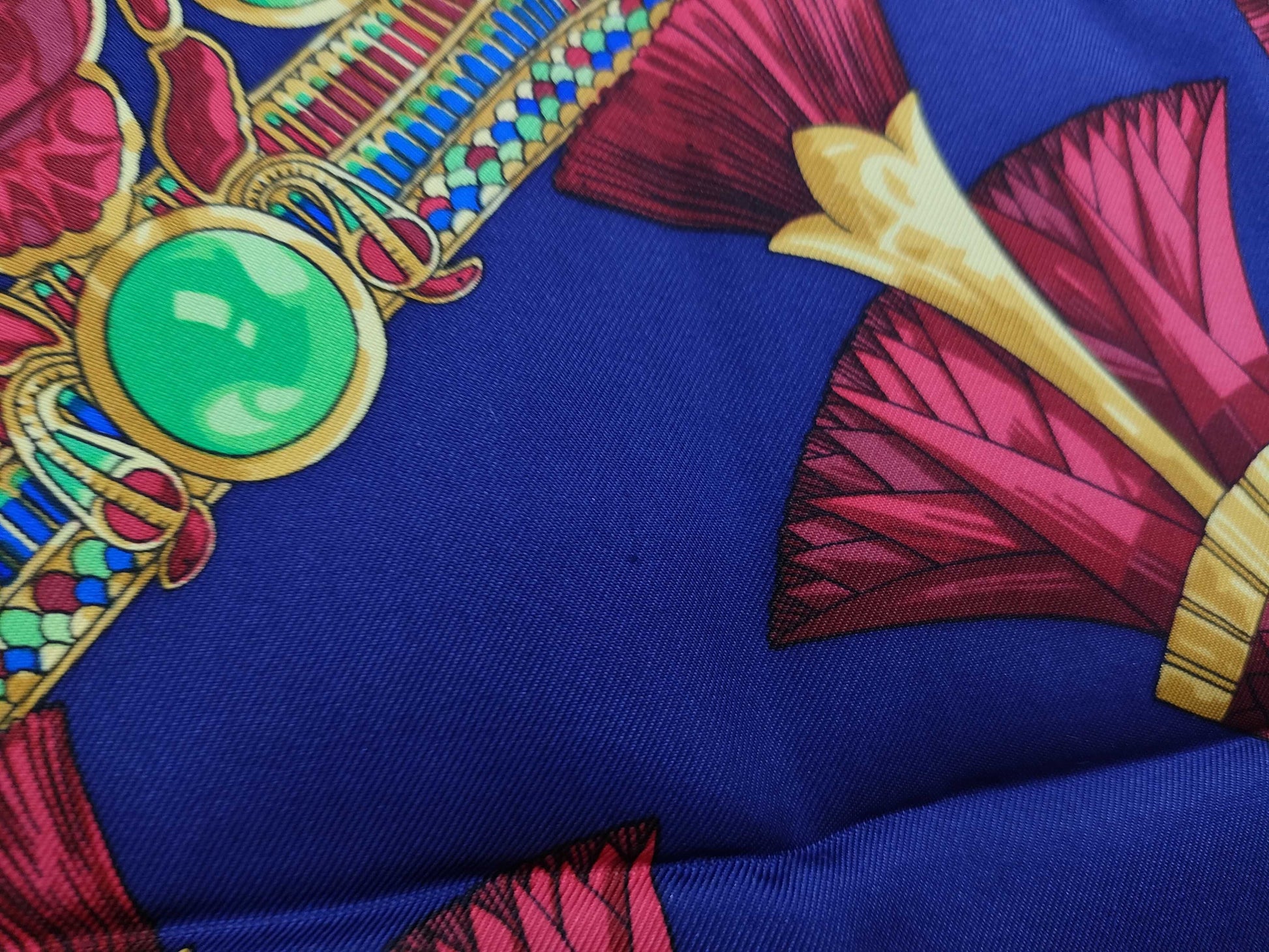 HERMES Carre Scarf with Scarab Pattern