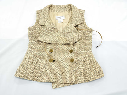 CHANEL 01P Coco Button Vest Vest