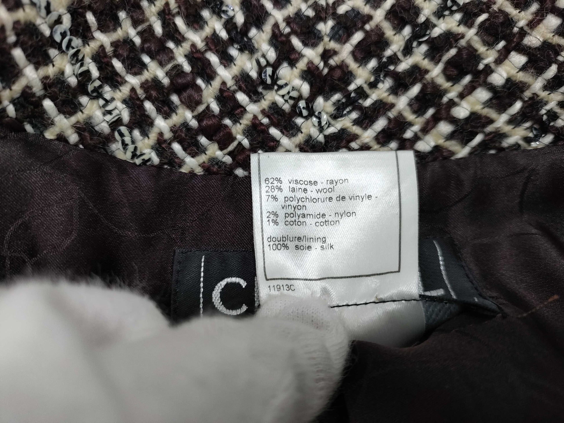 CHANEL Tweed Coco Button Coat Jacket 01A Jacket
