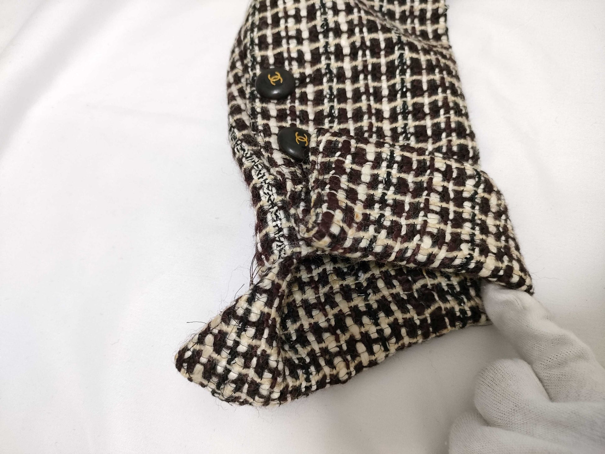 CHANEL Tweed Coco Button Coat Jacket 01A Jacket