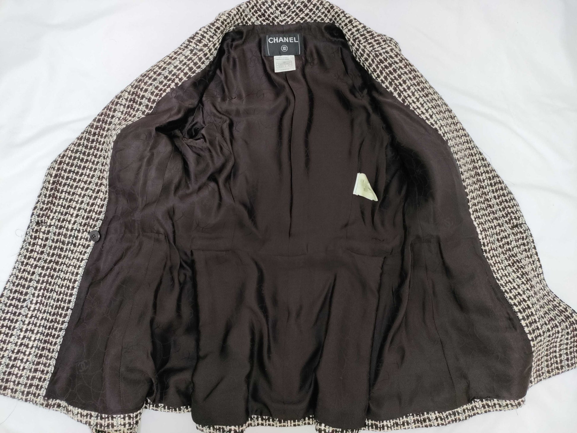 CHANEL Tweed Coco Button Coat Jacket 01A Jacket