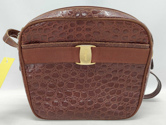 Salvatore Ferragamo Embossed A21 6677 Shoulder Bag