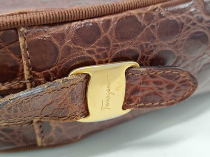 Salvatore Ferragamo Embossed A21 6677 Shoulder Bag