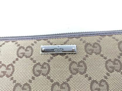 GUCCI GG Canvas Round Long Wallet