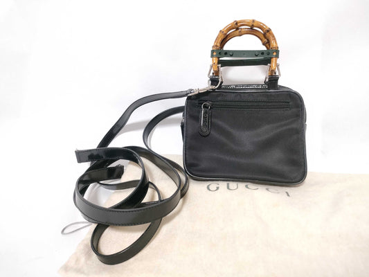 GUCCI Bamboo Pochette Handbag