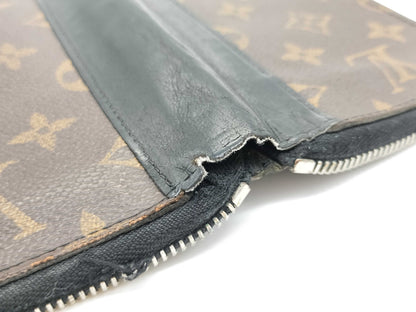 LOUIS VUITTON CA 2148 Monogram Macassar M60109 Macassar Zippy Vertical Wallet with Initials