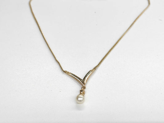 Dior pearl rhinestone necklace