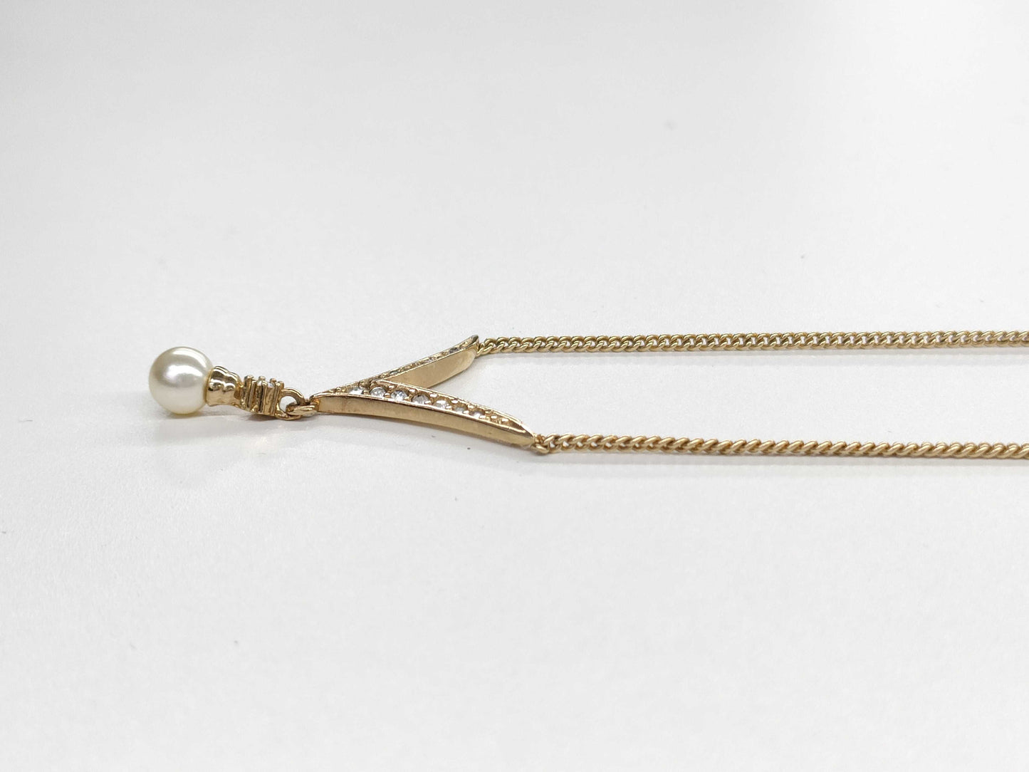 Dior pearl rhinestone necklace
