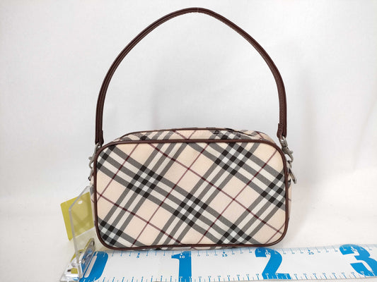 BURBERRY Blue Label Nova Check Blue Label Handbag with Pouch