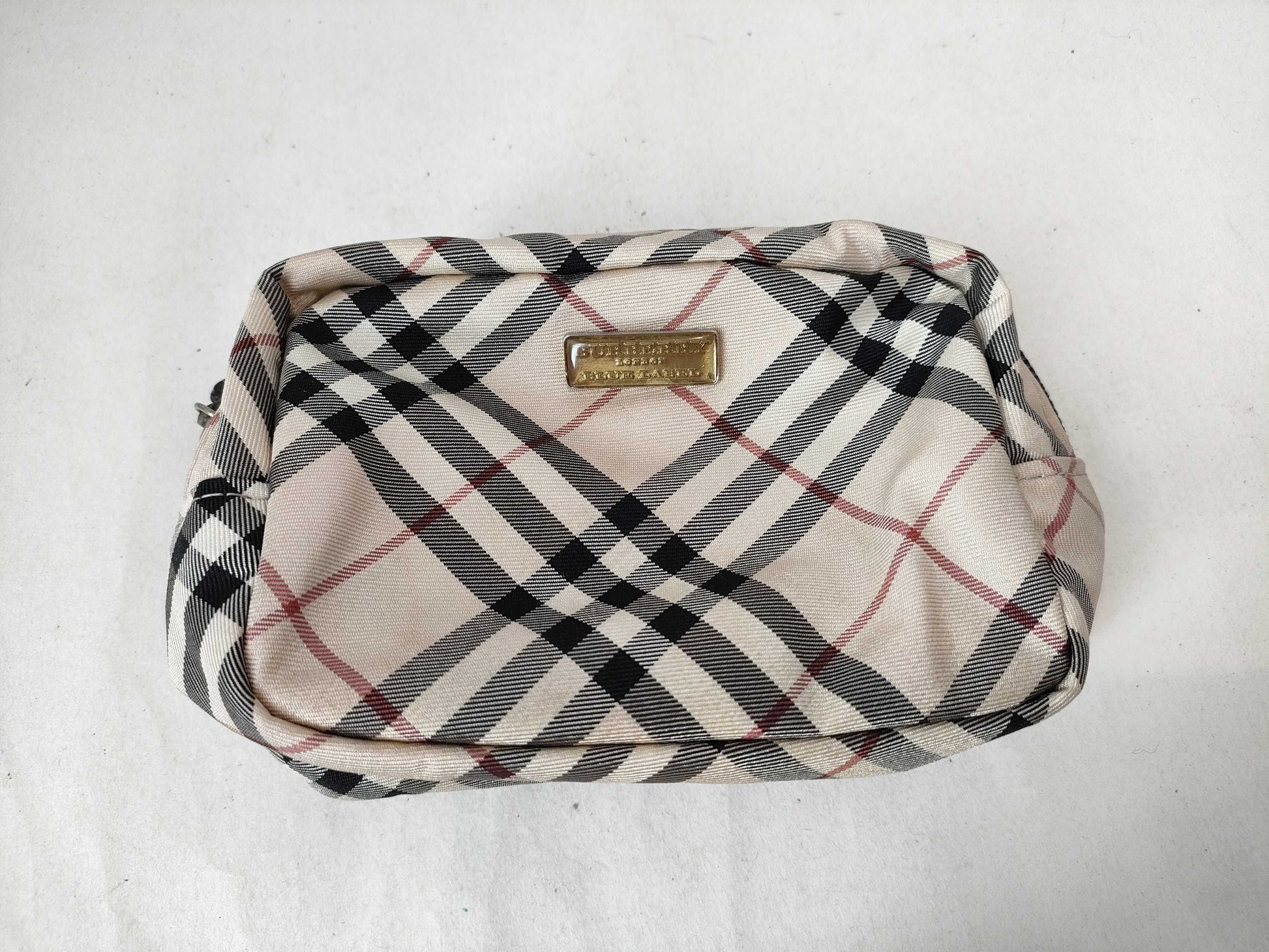 BURBERRY Blue Label Nova Check Blue Label Handbag with Pouch
