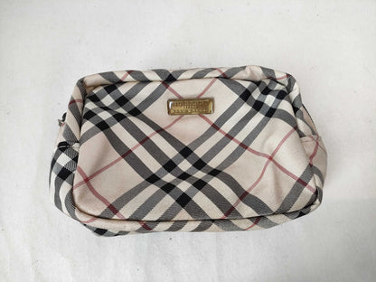 BURBERRY Blue Label Nova Check Blue Label Handbag with Pouch