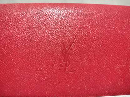 Yves Saint Laurent Leather Long Wallet