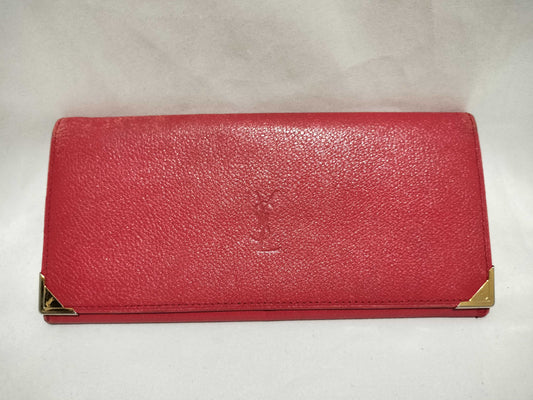 Yves Saint Laurent Leather Long Wallet