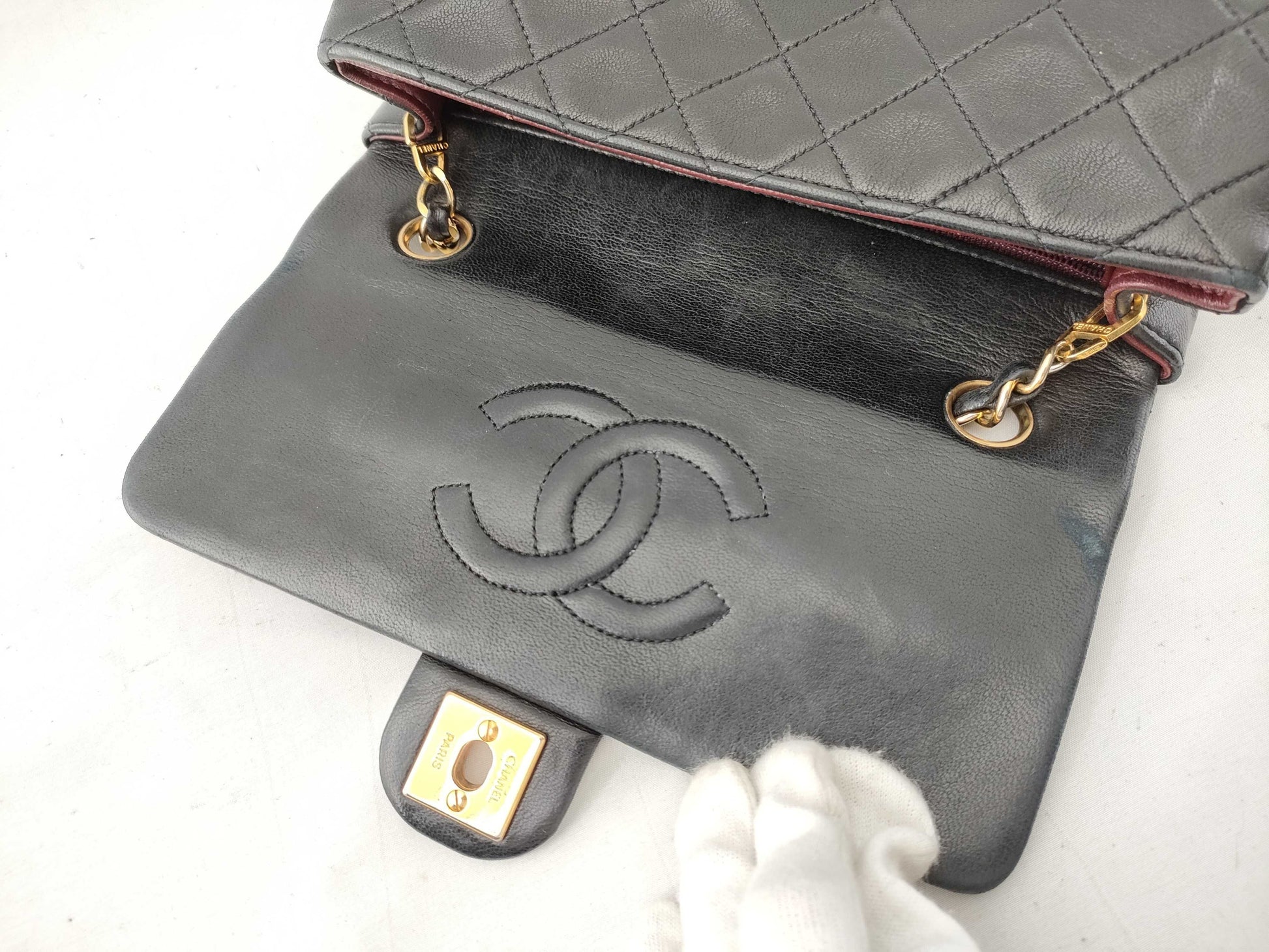 CHANEL [With sticker and card] No. 1 Lambskin Mini Matelasse / Single / Chain Shoulder / Sticker and card / No. 1 Shoulder Bag