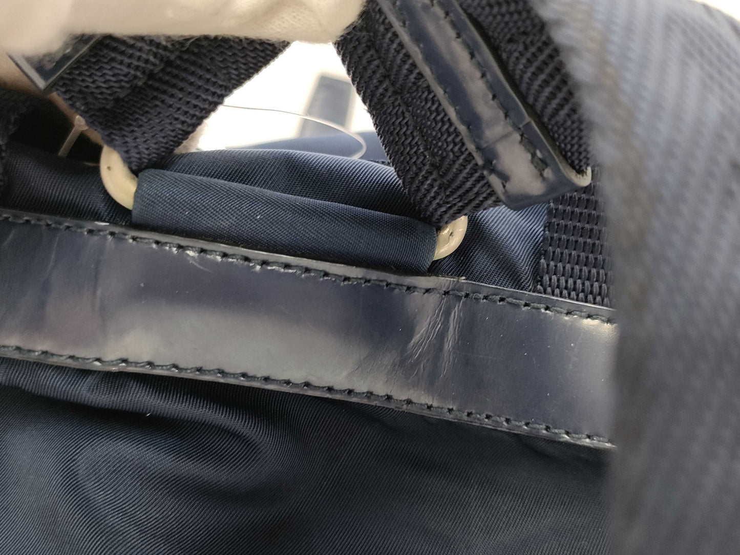 PRADA Nylon Backpack Blue Backpack