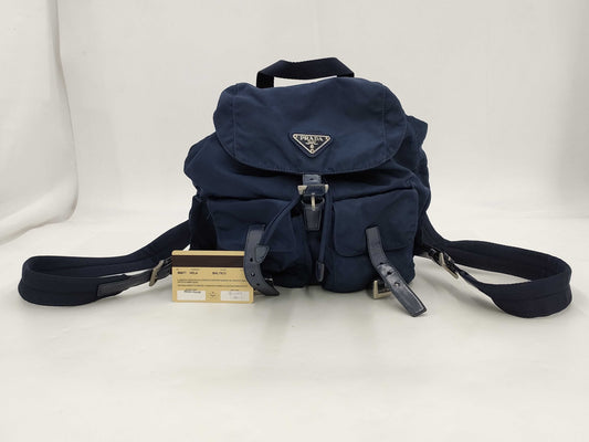 PRADA Nylon Backpack Blue Backpack