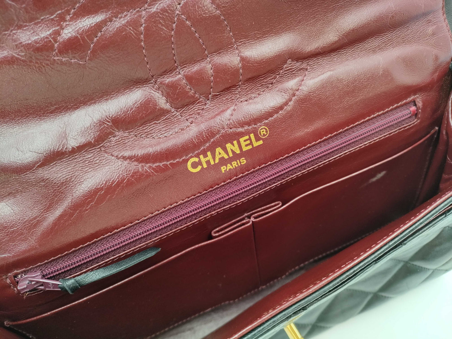 CHANEL Lambskin Paris Limited Edition Matelasse Shoulder Bag