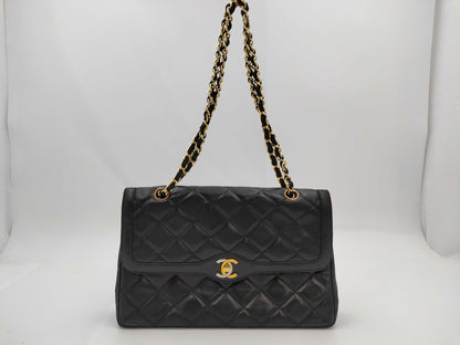 CHANEL Lambskin Paris Limited Edition Matelasse Shoulder Bag