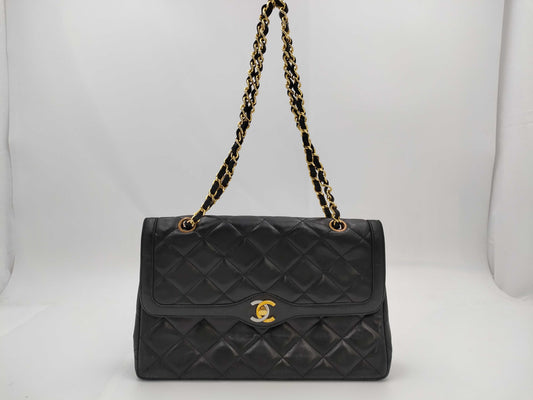 CHANEL Lambskin Paris Limited Edition Matelasse Shoulder Bag