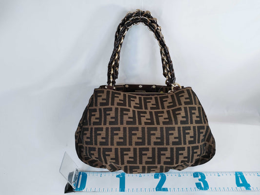 FENDI Zucca pattern chain bag handbag