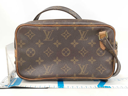 LOUIS VUITTON Monogram M51828 Pochette Marly Bandouliere Shoulder Bag