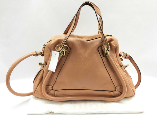 Chloe Paraty 2-way leather brown shoulder bag