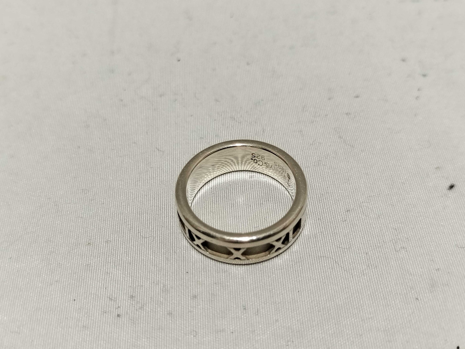 Tiffany & Co. Atlas Numeric Silver Ring