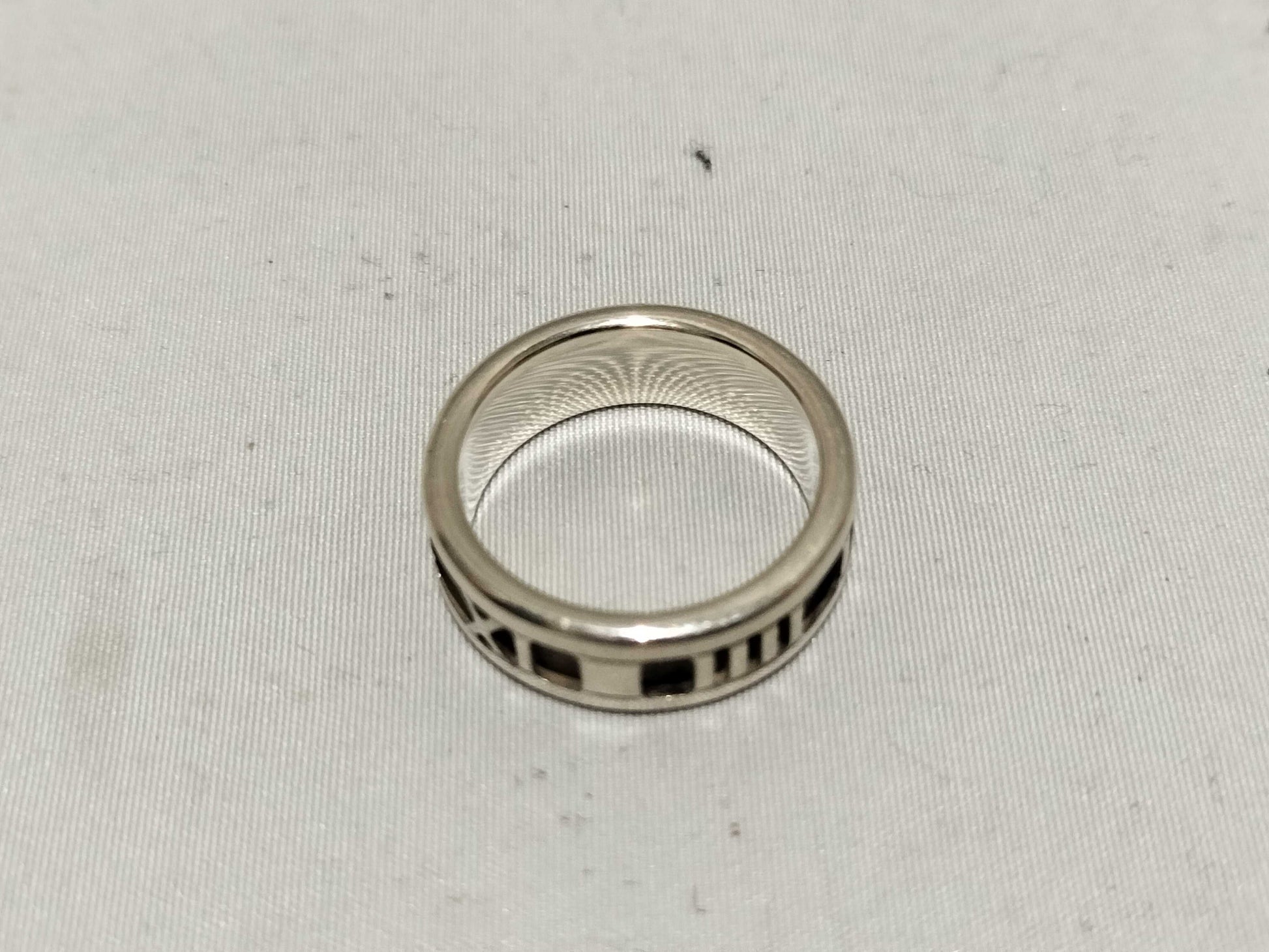 Tiffany & Co. Atlas Numeric Silver Ring