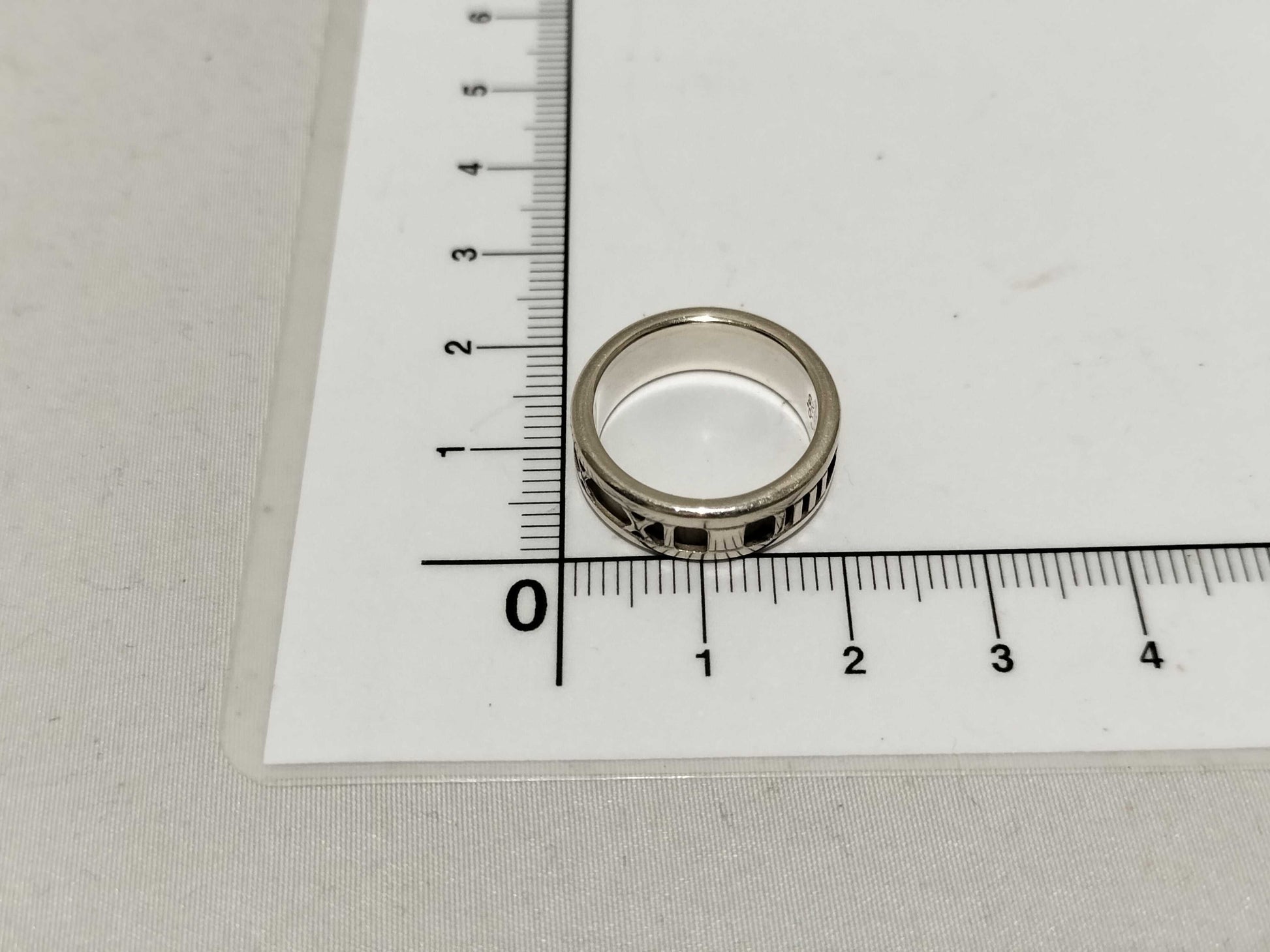 Tiffany & Co. Atlas Numeric Silver Ring