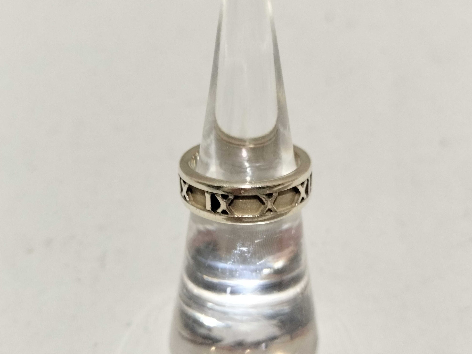 Tiffany & Co. Atlas Numeric Silver Ring